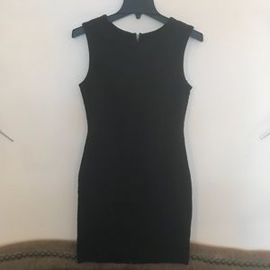 Black dress with snake print